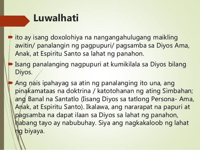 Panalangin Ng Pagsisisi Sa Kumpisal KATEKESIS SA SAKRAMENTO NG KASAL