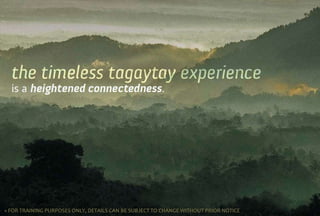 3
» FOR TRAINING PURPOSES ONLY, DETAILS CAN BE SUBJECT TO CHANGE WITHOUT PRIOR NOTICE
 