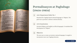 Objectives In Tagalog Kasaysayan-ng-Filipino-Mga-Alituntunin-Goal-at-Objective.pdf