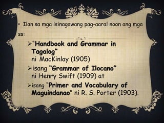 Kasaysayan ng linggwistika (1) | PPTX