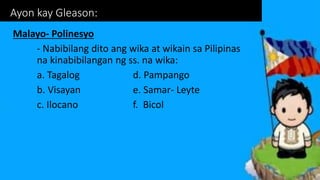 Kasaysayan ng wikang pambansa | PPTX