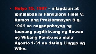 wikang kasaysayan blg 1041