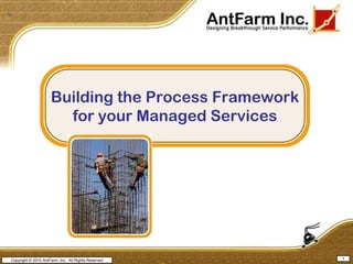 1 Copyright © 2010 AntFarm, Inc.  All Rights Reserved Building the Process Framework for your Managed Services 