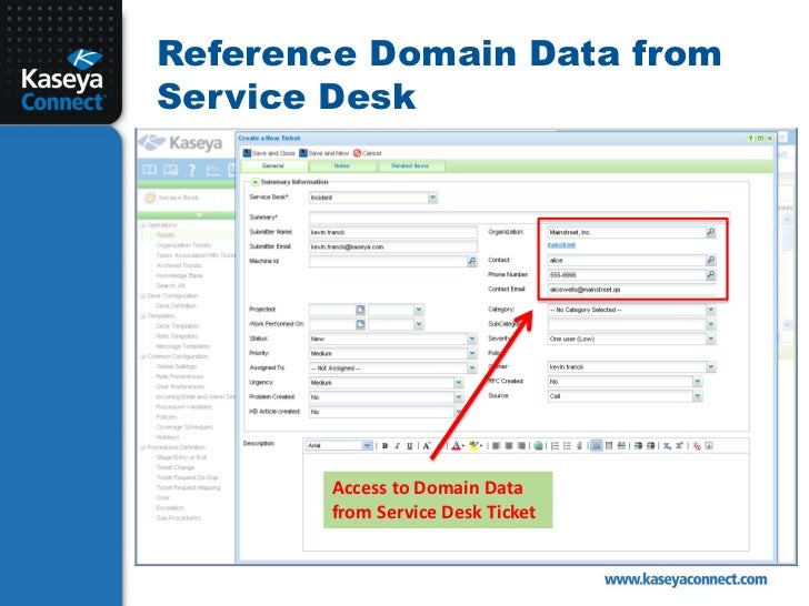 Kaseya Connect 2011 Directory Services