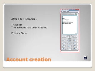 AccountcreationIf weseethis « EMPTY LIST » window,Wejustpress « update »