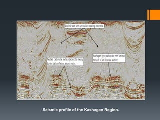 Seismic profile of the Kashagan Region.
 