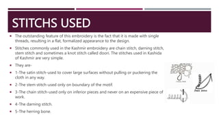 kashida of Kashmir embroidery presentation .pptx