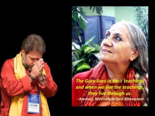 Importance of a living Guru-Sishya Parampara