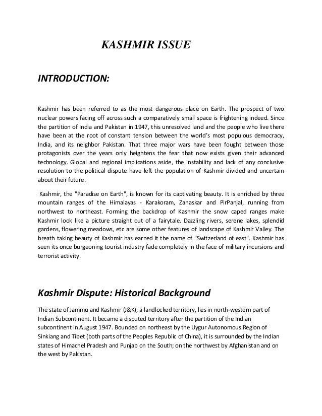 Essay on kashmir issue 2019 pdf image