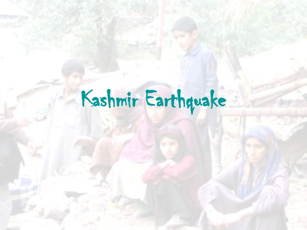 kashmir earthquake case study