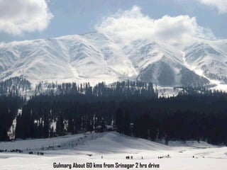 Gulmarg About 60 kms from Srinagar 2 hrs drive 