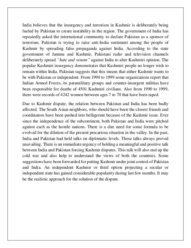 research paper on kashmir issue