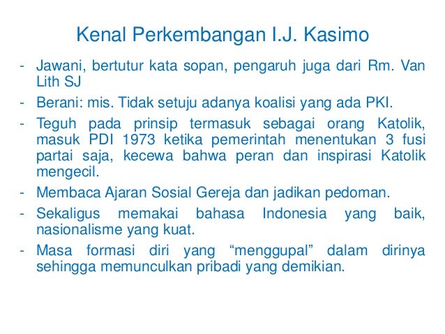 Gereja dan Politik: Belajar dari I.J. Kasimo