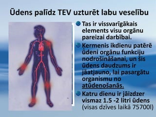 Japānas zinātnieka MasaruEmoto  pētījumi grāmatā   “ Ūdens vēstījums”Emoto praksē pierādīja-  domas, vārdi, idejas, mūzika ietekmē ūdens molekulāro struktūru. Ūdens sastāda 70 % no cilvēka ķermeņa, gandrīz tikpat liels daudzums ūdens sedz mūsu planētu. Ūdens ir visas planētas dzīvības avots, tā kvalitāte ir vitāli svarīga ikvienai dzīvai būtnei. Cilvēka ķermenis ir kā tilpne ar miljardiem šūnu, kas uzglabā ūdeni. Mūsu dzīves kvalitāte ir tieši saistīta ar ūdens kvalitāti!!!