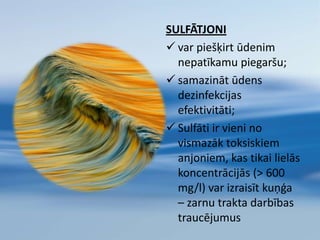 Vai Tu zini, ka Cilvēks nepieciešamās minerālvielas saņem no                 3 avotiem: ar pārtiku, ar mākslīgiem preparātiem un 10 – 20% ar ūdeni;Lai organismā būtu līdzsvars, cilvēkam dienā vajadzīgi sāļi,  15–25 g vārāmās sāls (NaCl) veidā;Vēlams pārtikā lietot ūdeni ar kopējo sāļu saturu līdz 2,5 g/l;Lai izvadītu no organisma 1g sāļu, nepieciešams 100g ūdens; 