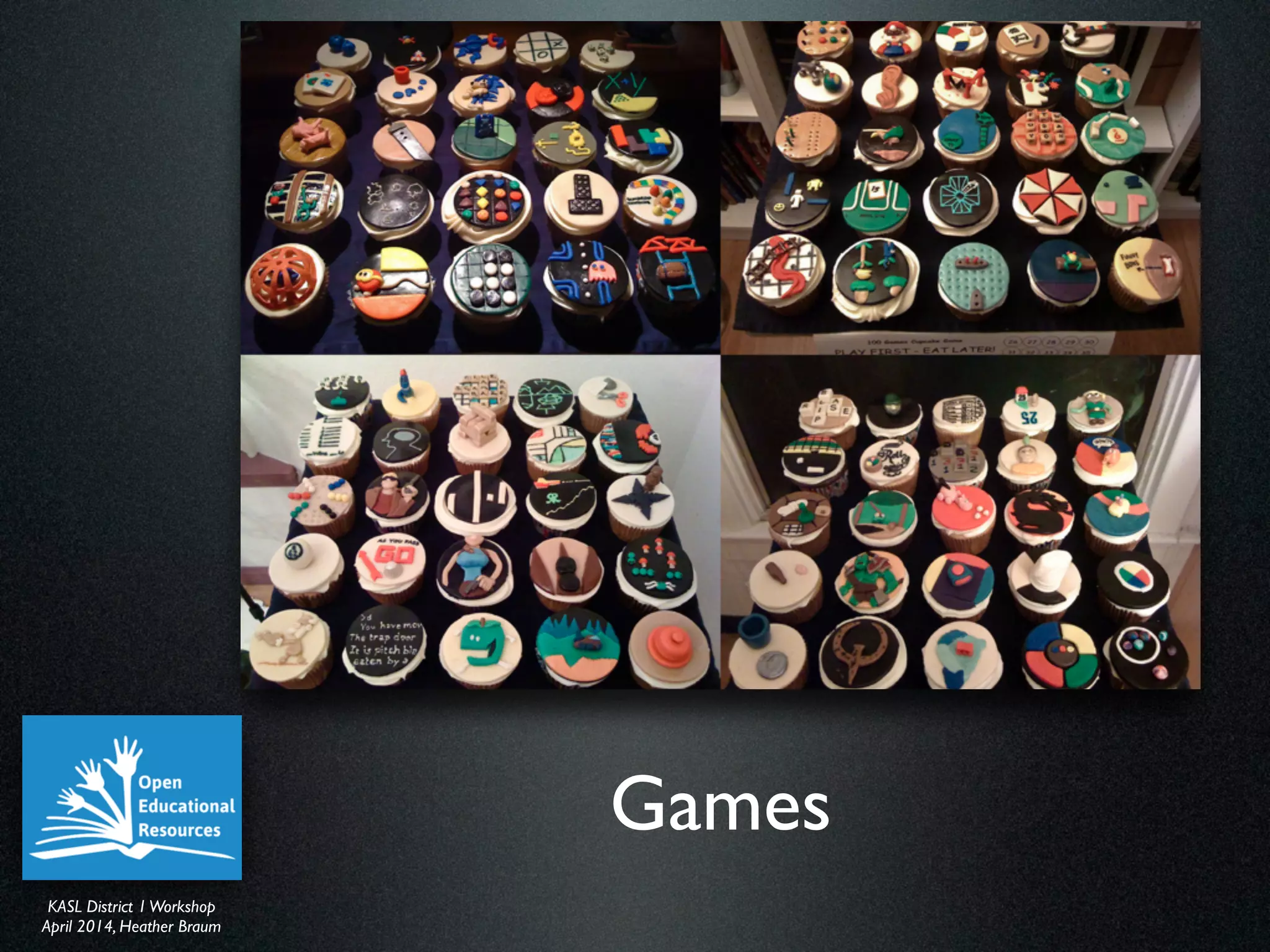 KASL District IWorkshop	

April 2014, Heather Braum
KASL District IWorkshop	

April 2014, Heather Braum
Games
 