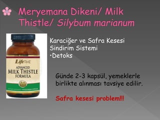 Karaciğer ve Safra Kesesi
Sindirim Sistemi
•Detoks
Günde 2-3 kapsül, yemeklerle
birlikte alınması tavsiye edilir.
Safra kesesi problem!!!
 