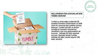HELLOFRESH’TEN ÇOCUKLAR İÇİN
YEMEK SERVİSİ!
 