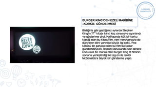 BURGER KING’DEN EZELİ RAKİBİNE
«KORKU» GÖNDERMESİ
 