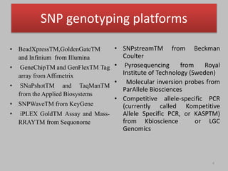 Single Nucleotide Polymorphism Genotyping Using Kompetitive Allele ...