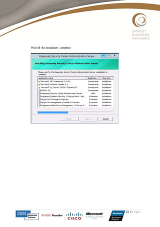 23 | P a g e
Wait till the installation complete:
 