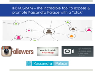 FACEBOOKINSTAGRAM – The incredible tool to expose &
promote Kassandra Palace with a “click”
 