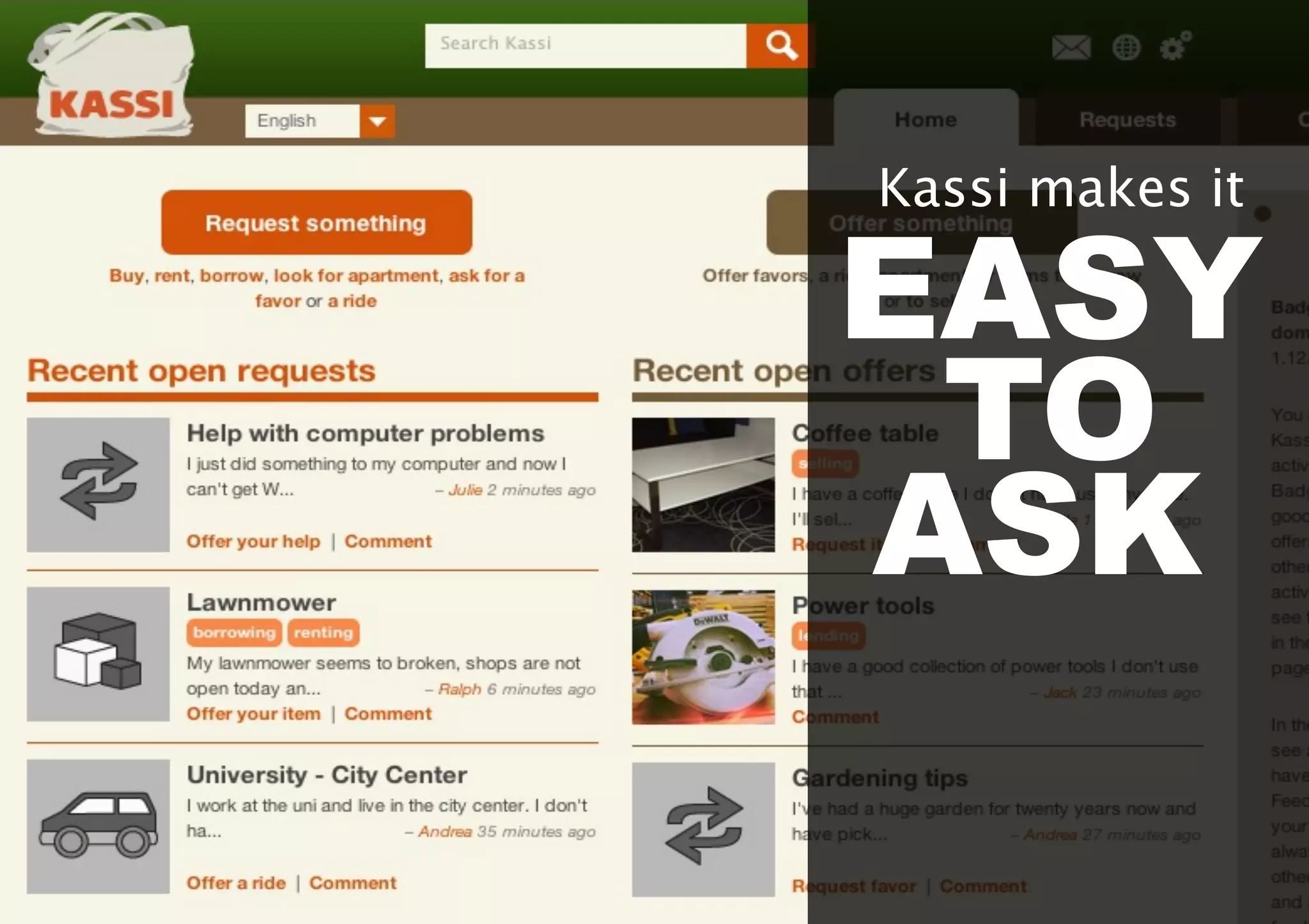 EASY
TO
ASK
Kassi makes it
 