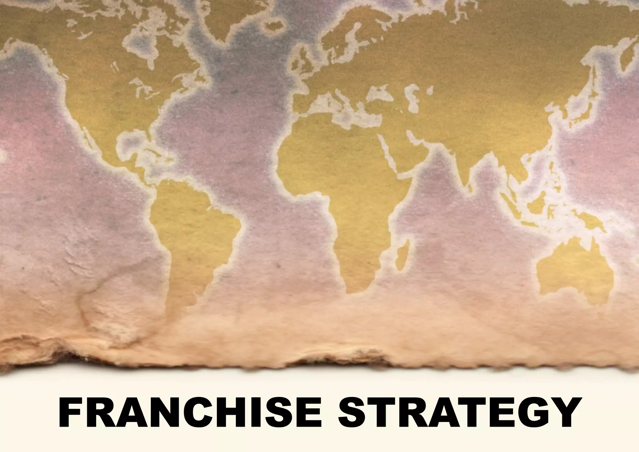 FRANCHISE STRATEGY
 