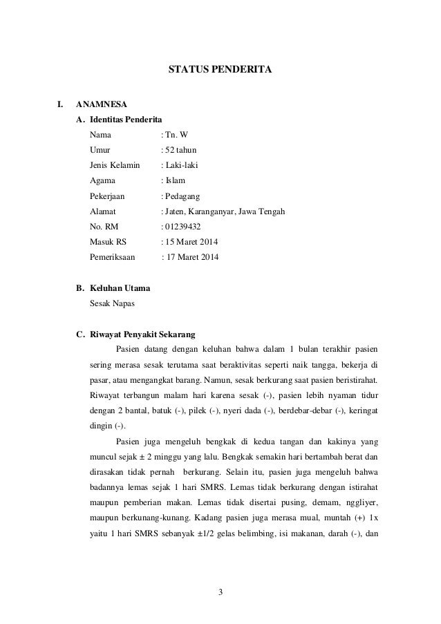 Kasus Kecil Interna : CKD, Hipertensi, Diabetes Melitus, CHF