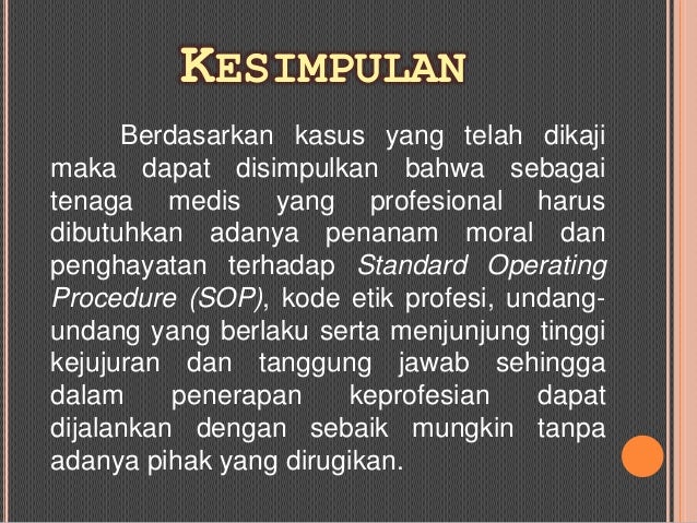 Kasus moral & etika kesehatan