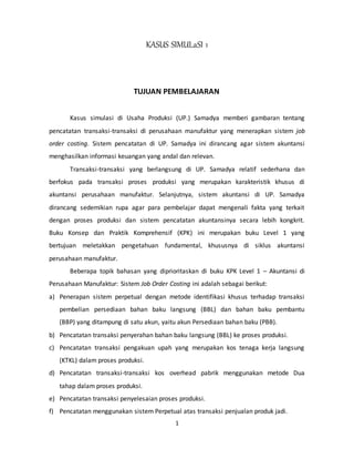 Kasus simulasi 1 hal 1 30 level 1 | PDF