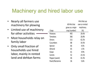 Findings from the Study on Nutrition-Sensitive Value Chains in the Feed the Future Zone of Influence in Tajikistan