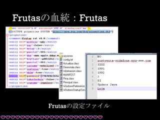 Frutasの血統：Frutas
Frutasの設定ファイル
 