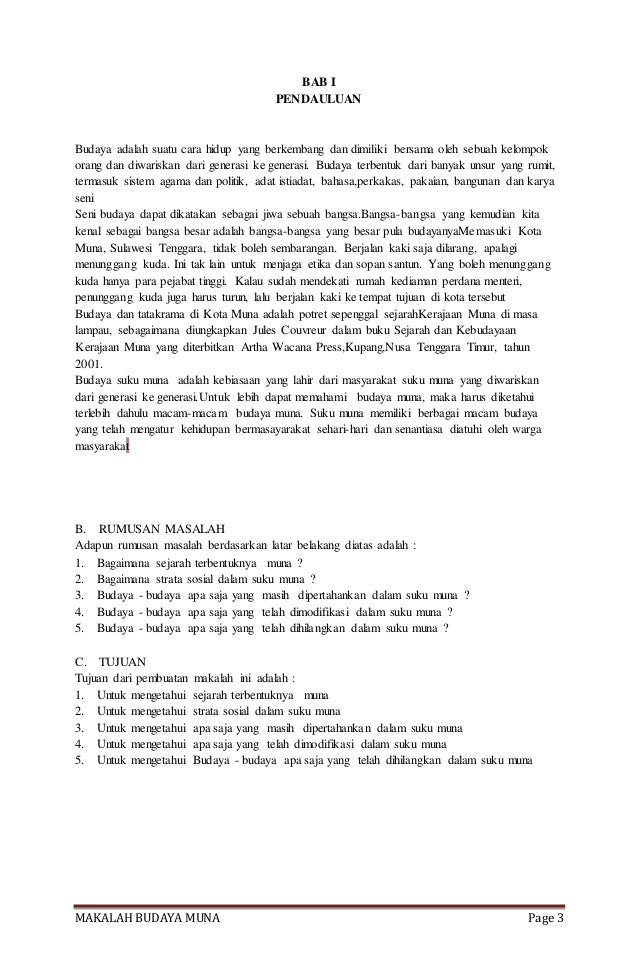 MAKALAH KEBUDAYAAN KAB MUNA MAKALAH KEBUDAYAAN KAB MUNA