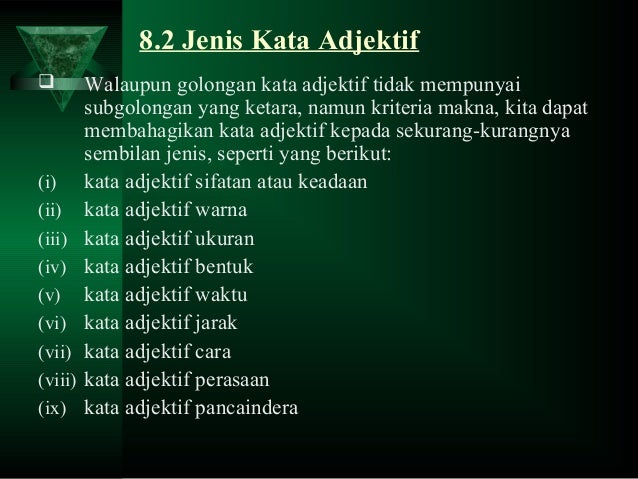 Kata adjektif1 Kata adjektif1