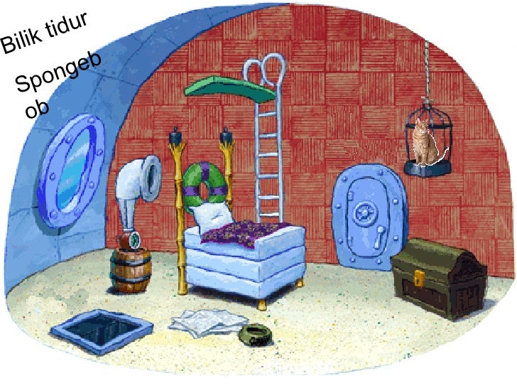 Дом спанч боба внутри схема