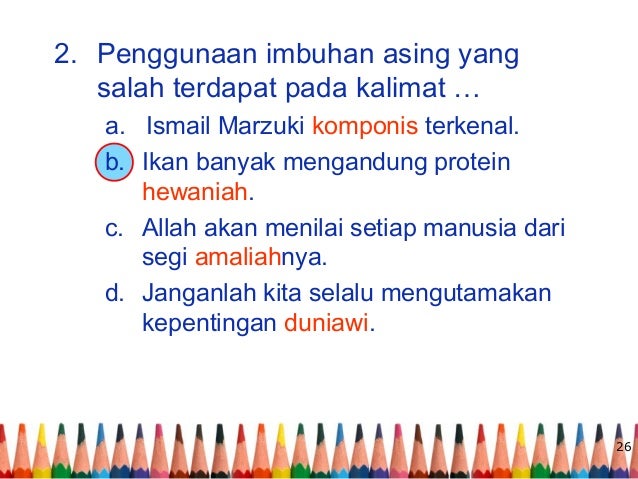 Kata Baku Dan Kata Tidak Baku