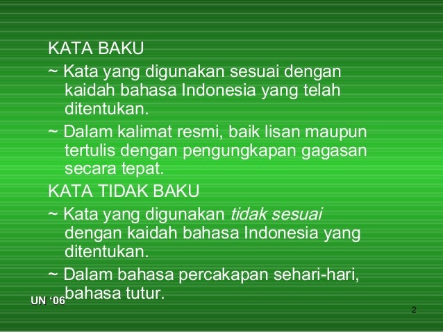 Kata Baku Revisi