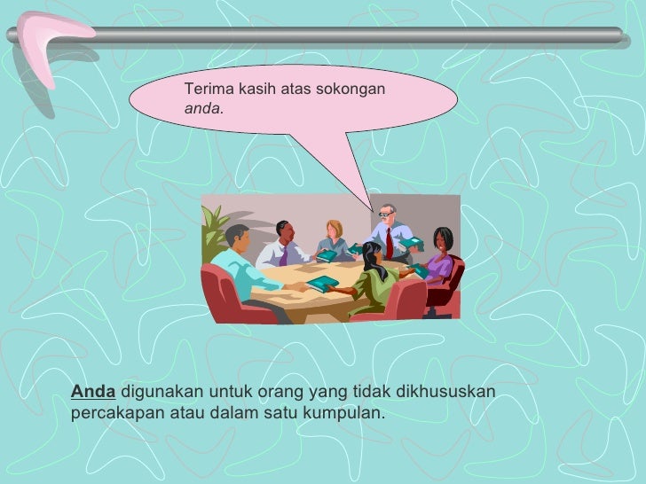Kata Ganti Nama Diri Orang
