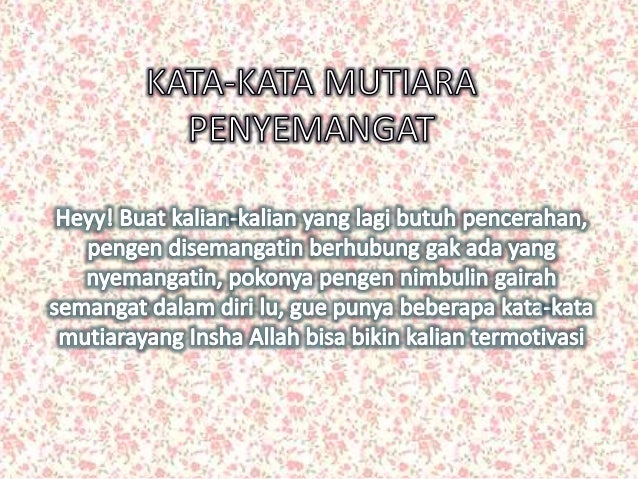 Kata Kata Mutiara