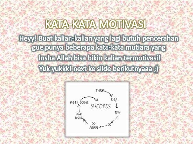 Kata Kata Mottivasi