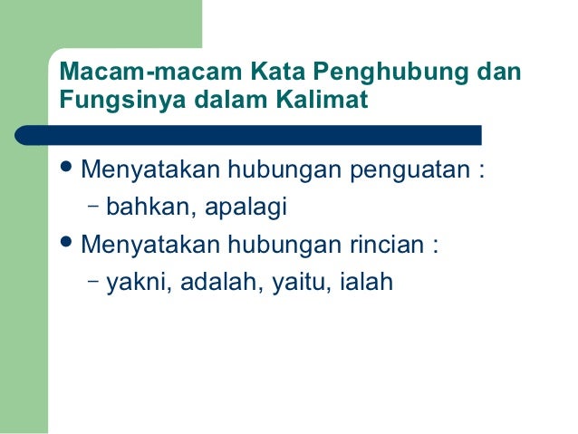 Kata Penghubung 1