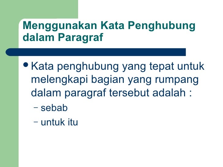 Kata penghubung