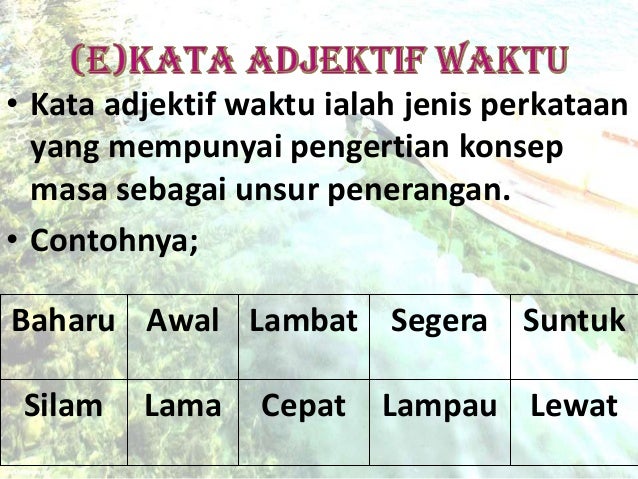 Kata adjektif Kata adjektif