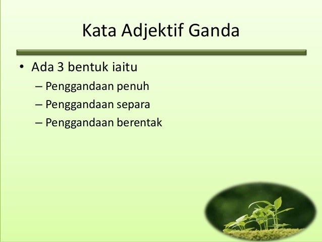 Kata adjektif