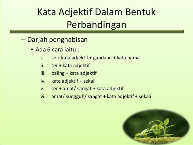 Kata Adjektif