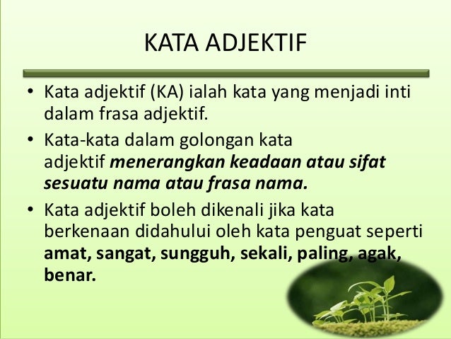 Kata Adjektif