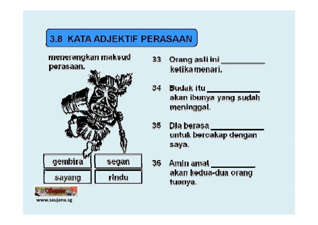 Kata Adjektif Sek Rendah