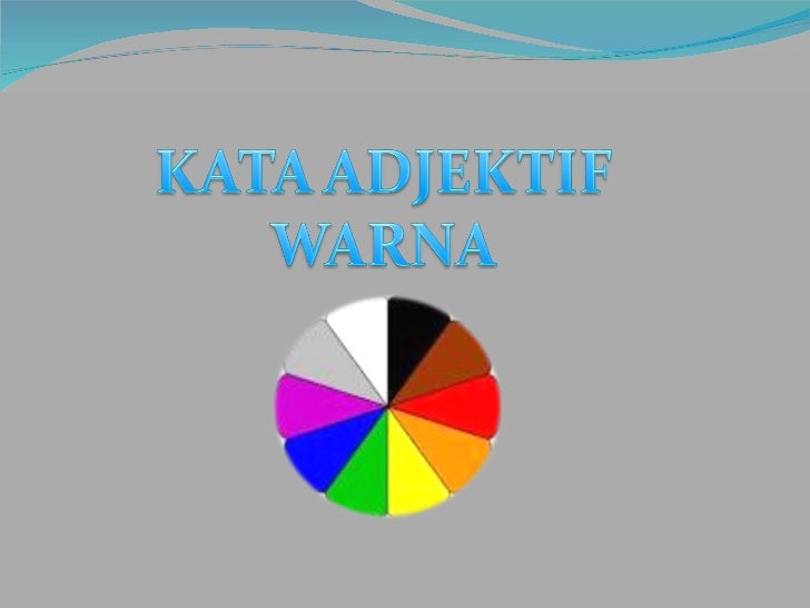 Kata Adjektif Warna