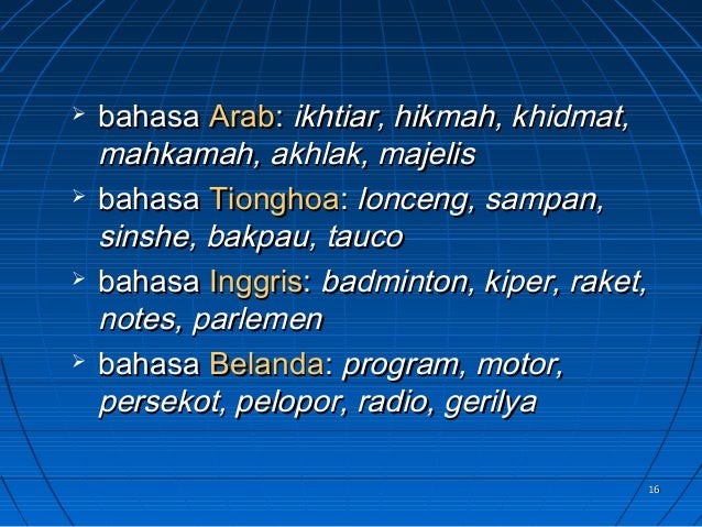 Kata Baku Dan Kata Tidak Baku